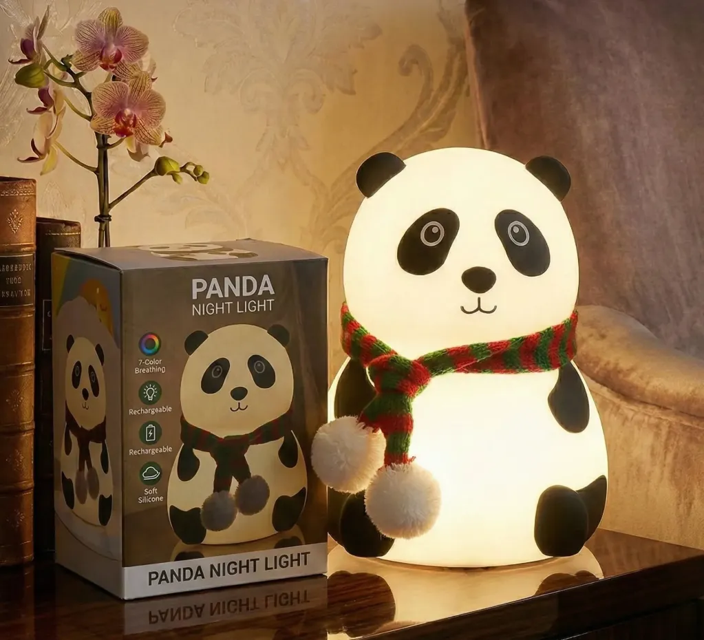 Cute Silicone Panda Multicolour Lamp