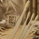 Super Saver Combo: 2 Premium Bamboo Toothbrushes (Buy 1 Get 1 Free Offer)